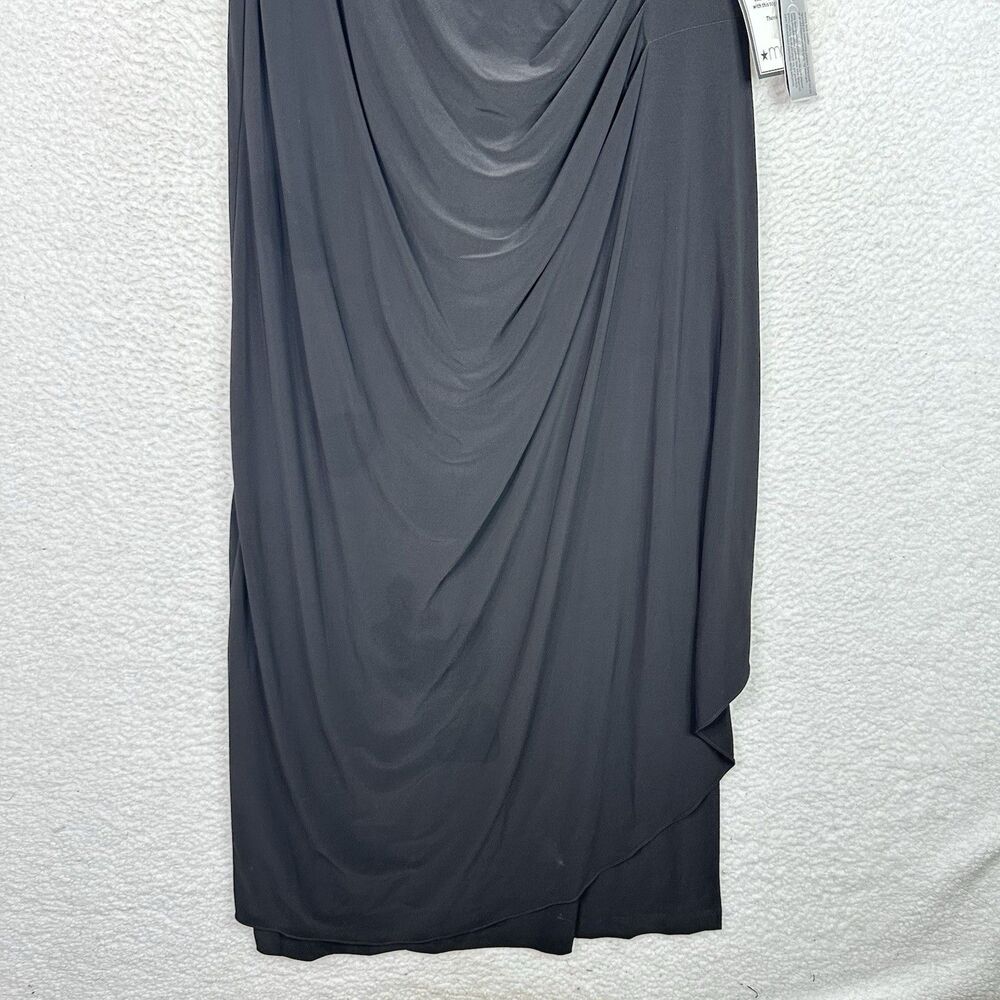 Alex Evenings Plus 20W Black Keyhole‎ Embellished A-Line Gown NWT Formal Dress - Picture 4 of 13